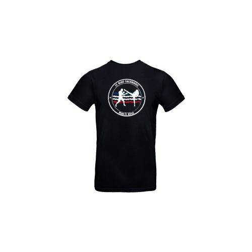 T-shirt coton noir personnalisé Le Ring Luçonnais Hexagone Combat dos
