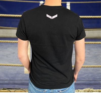 t-shirt personnalisé Hexagone Combat noir Enfant dos