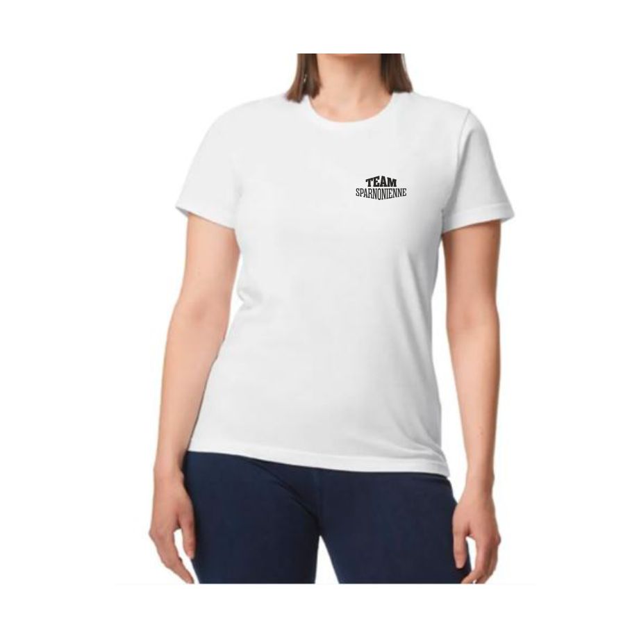 teeshirt-hors ring-blanc-femme-team-sparnonienne-face