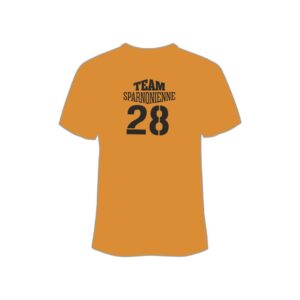 Tee-shirt personnalisé Team Sparnonienne – Jaune