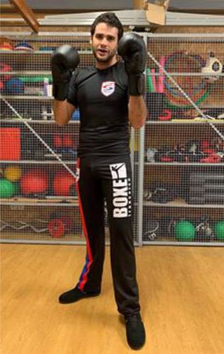 tenue personnalisée pantalon t shirt sam savate savate boxe francaise hexagone combat homme