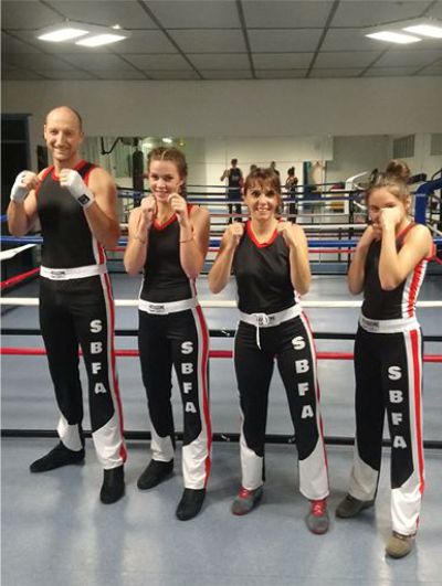 tenue personnalisée sbfa savate boxe francaise hexagone combat club face