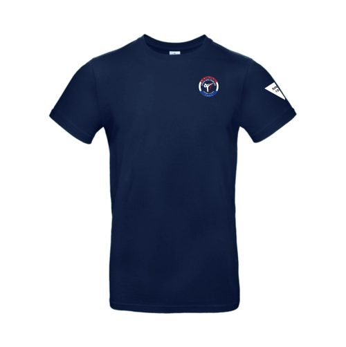 t-shirt coton personnalisé Fontenay Le Comte hexagone combat face bleu