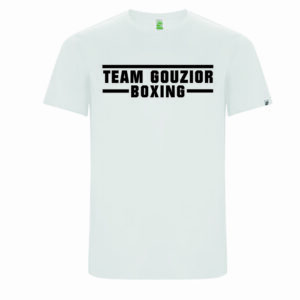 T-shirt personnalisé Team Gouzior Boxing Blanc
